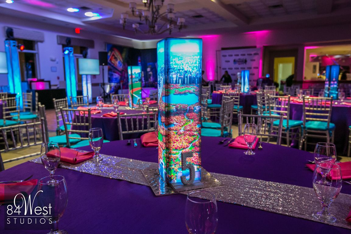 colorful Tablescape with Central Park New York City decor