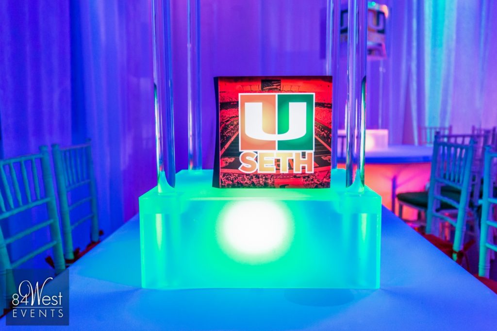 custom LED centerpiece