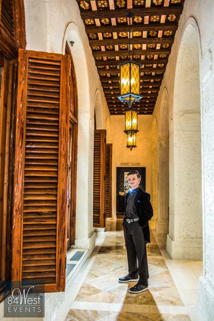 portrit of boy in hallway