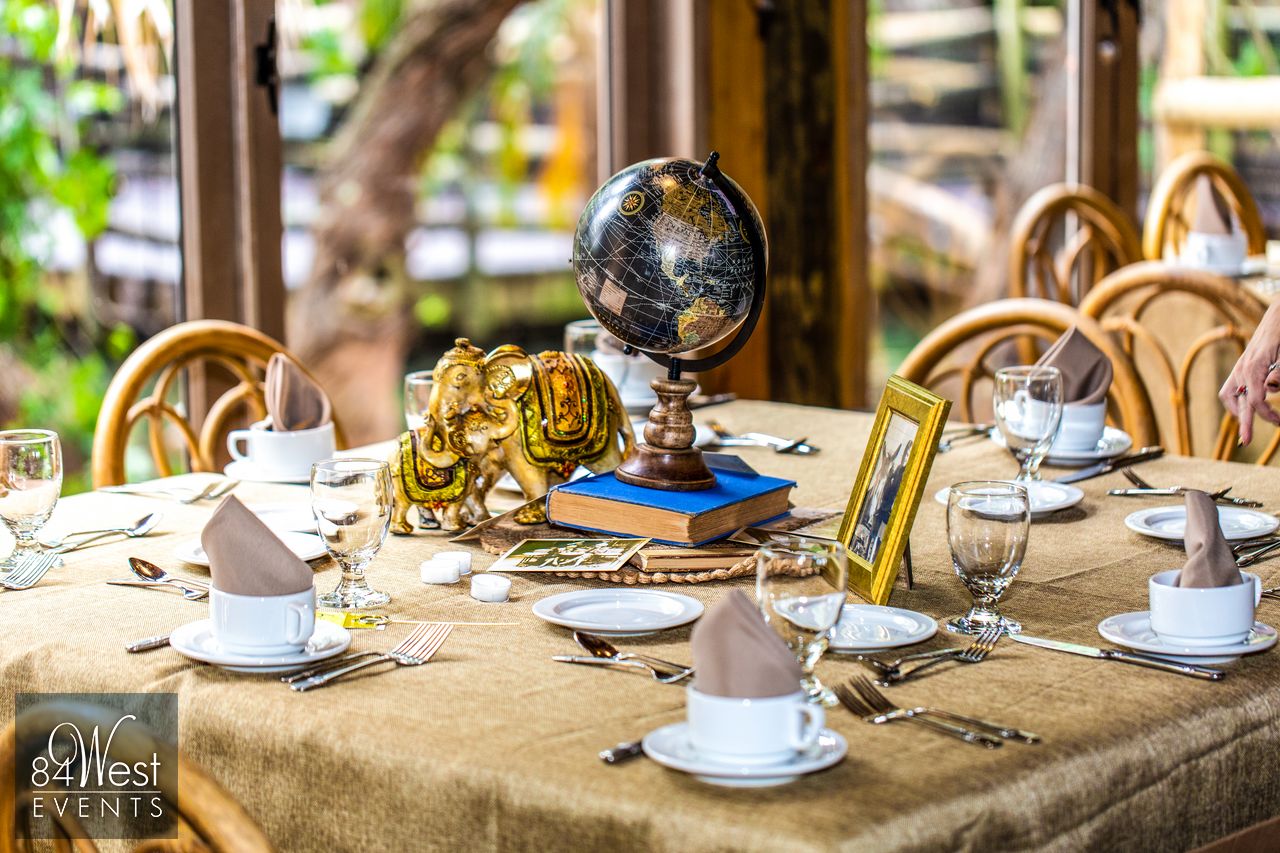 rustic travel table