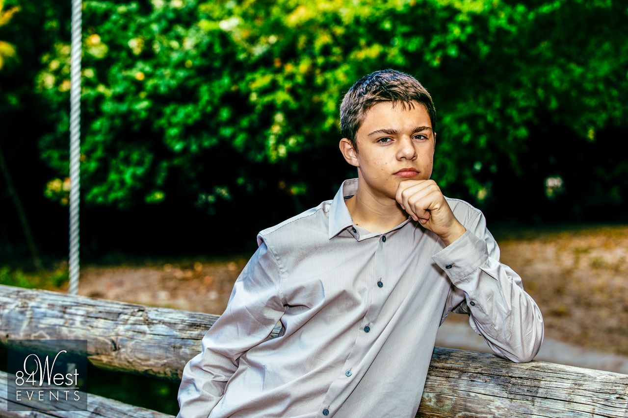 pensive young man